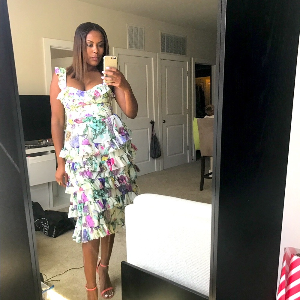 H&M Floral Two Piece Skirt Set